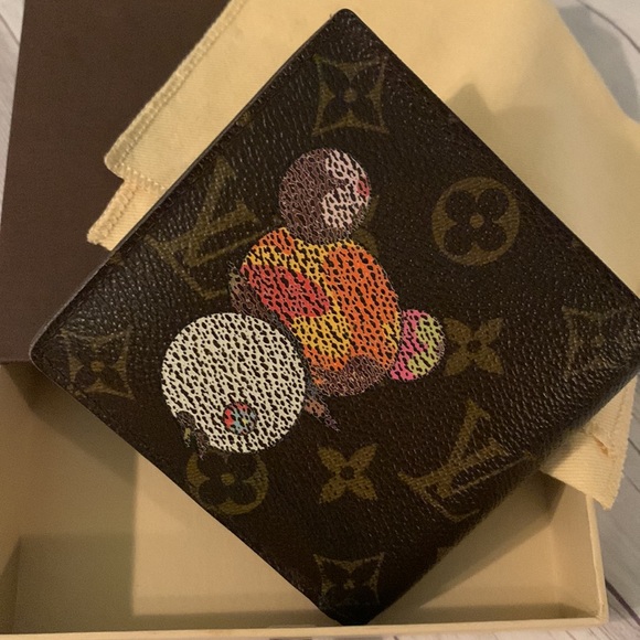 ๐๐ค๐๐คLuis Vuitton monogram panda Porte billet cartes credit monnaie wallet - Picture 10 of 14